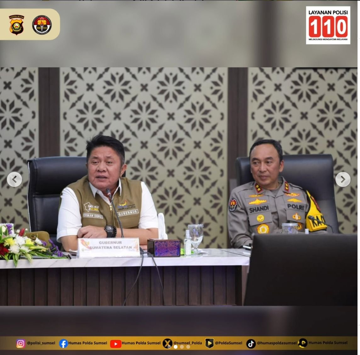 Rakor Linsek Ketupat Musi 2026: Kapolda Sumsel Perkuat Sinergi TNI–Polri dan Pemda